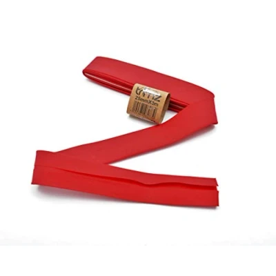 Afbeelding van Trimz Poly Katoen Bias Binding, Rood, 25mm x 3m