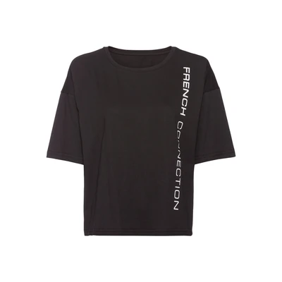 Afbeelding van French Connection Tshirt print, Dames, Maat: 48/50, Schwarz