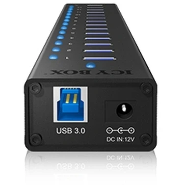 Afbeelding van USB hub 13 poorten Icy Box