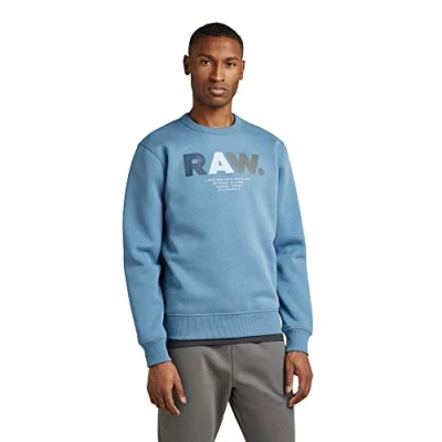 Afbeelding van G STAR RAW Heren Multi Colored RAW. r sw sweater, blauw (Azul A971 2182), S