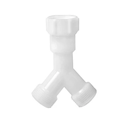 Afbeelding van Y verdeler dubbele aansluiting vorkaansluiting 3/4 inch voor toevoerslang wasmachine vaatwasser adapter afvoerslang verlenging wateraansluiting