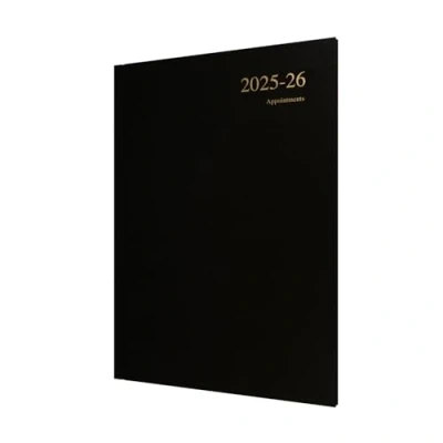 Afbeelding van Collins &#039;Essentials&#039; 12 maanden Midden Academische Jaarplanner, juli 2025 2026 Week to View afsprakendagboek, A4 harde kaft, zwart