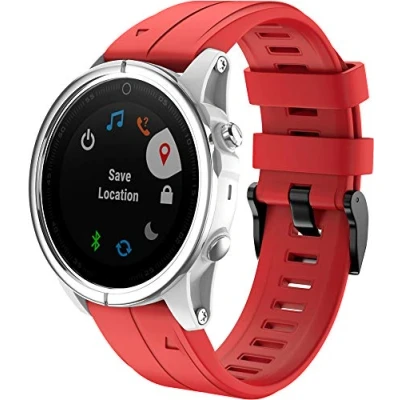 Afbeelding van Shieranlee Fenix 7S bandje, siliconen sportband, 20 mm, gemakkelijk te passen voor Garmin 7S/Fenix 5S Plus/Fenix 6S Pro/Fenix Solar/Fenix Sapphire Solar