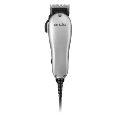 Afbeelding van Andis, Easy Style Tondeuse Inclusief professionele vibrerende AC motor, zelfslijpend verstelbaar mes met 7 bevestigingskammen, 2,7 meter zwaar snoer voor taps toelopende en texturisering, zilver