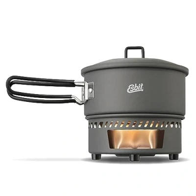 Afbeelding van Esbit CS1000HA Outdoor en camping droge brandstof kookset, 1000 ml, hard geanodiseerd aluminium, extreem licht, dekselophanging,1000ml