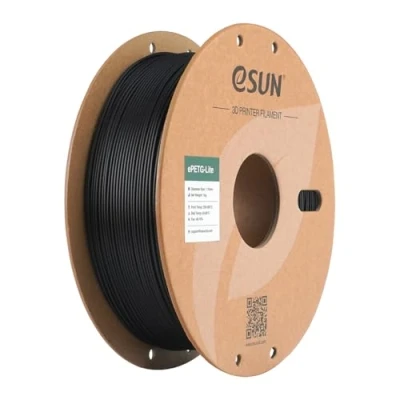 Afbeelding van eSUN PETG filament 1,75 mm, hoge taaiheid filament, 1 kg spoel (2,2 lbs) 3D printfilament voor printers, zwart