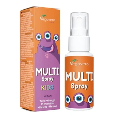 Afbeelding van Vegavero MULTIVITAMINE SPRAY VOOR kinderen Zonder suiker &amp; kunstmatige toevoegingen Van 1 13 jaar Met 11 vitamines Versterk het immuunsysteem *