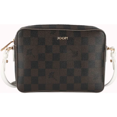 Afbeelding van JOOP! Schoudertas Piazza Edition Cloe Shoulderbag White Donkerbruin
