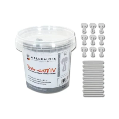 Afbeelding van Waldhausen Veiligheidssluiting Safe Gum Zilvergrijs 18pcs