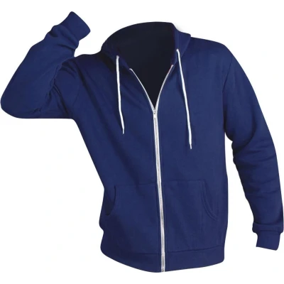 Afbeelding van SOLS Zilveren Unisex Sweatshirt Met Volledige Ritssluiting / Hoodie (Afgrond Blauw) Maat S