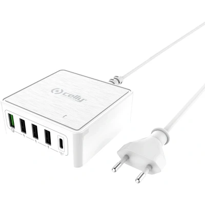 Afbeelding van Celly ProPower Powerstation USB 18W C 60 Watt Kunststof Wit