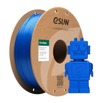 Afbeelding van eSUN PLA Filament 1.75mm, ePLA Hoge Snelheid 3D Printer Dimensionale nauwkeurigheid +/ 0.03mm, 1KG Spool (2.2 LBS) Super Speedy voor Printers, Blauw