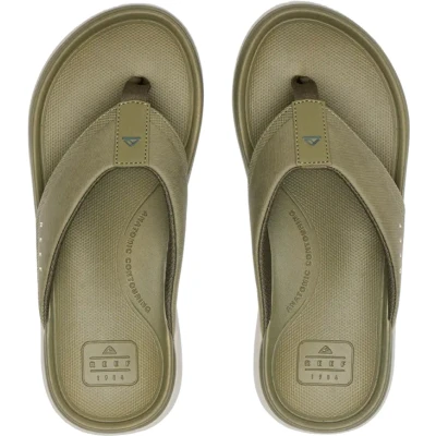 Afbeelding van Reef Cushion Norte Teensandalen, Heren, Maat: 44, Olive vintage Textiel