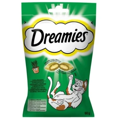 Afbeelding van Dreamies Snack For Cats Catnip 60 G Fris Vlees