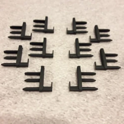 Afbeelding van ULEIVA 5 paar (10 stuks) eindstukken, zwart, rasterrolgordijn, reserveonderdeel compatibel met Dometic Seitz Rollo 2000, camper, caravan, boot (zwart)