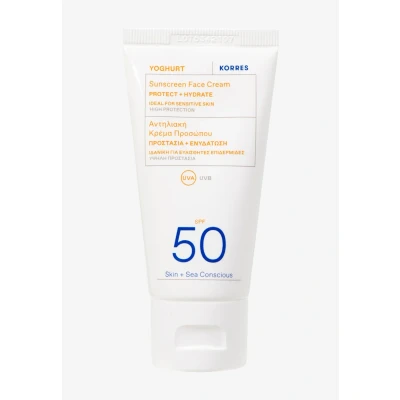 Afbeelding van Korres Sunscreen FACE Cream SPF50 Zonnebrandcrème, Maat: 50 ml,
