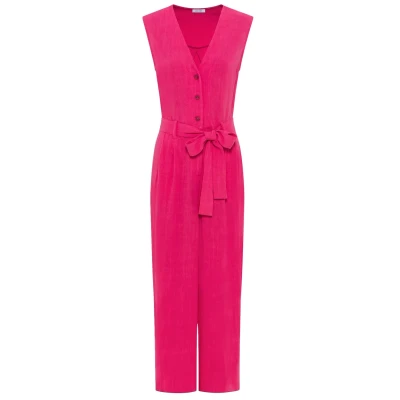 Afbeelding van Lascana Overall Jumpsuit, Dames, Maat: 44, Himbeere
