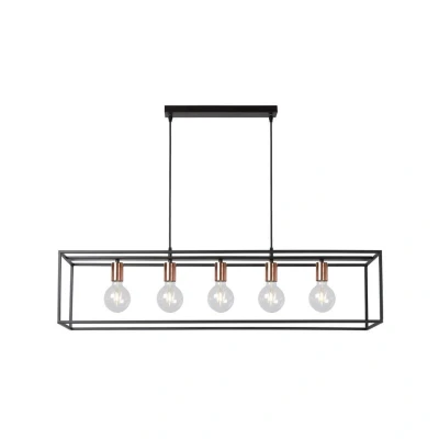 Afbeelding van Lucide ARTHUR Hanglamp 5xE27 Zwart