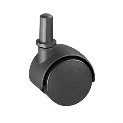 Afbeelding van Metafranc Dubbele rol Ø 40 mm met pen en huls kunststof wiel hard loopvlak glijlagers 20 kg draagkracht/transportrol/meubelrol/containerrol/parketrol / 800120