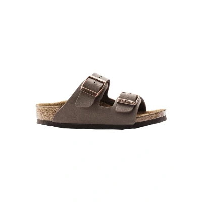 Afbeelding van Birkenstock Pantoffels voor kinderen, Maat: 26, Mocha Hoogwaardig imitatieleer