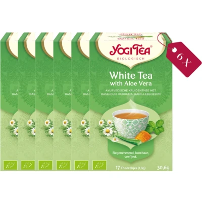 Afbeelding van Yogi Tea White Aloe Vera tray: 6 stuks
