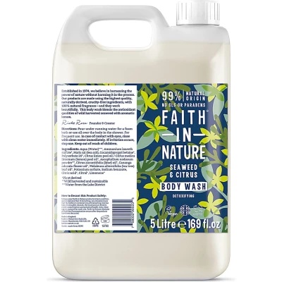 Afbeelding van Faith in Nature Zeewier &amp; Citrus Bad en Douchegel 5L