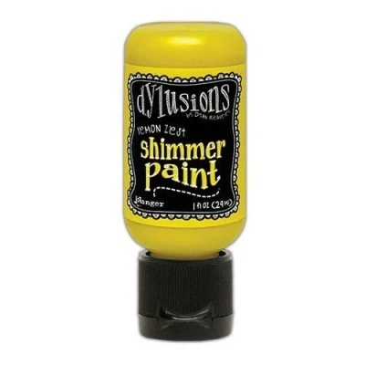 Afbeelding van Ranger Dylusions Shimmer Paint Flip Cap Bottle Lemon Zest DYU81401 Dyan Reaveley (02 23)