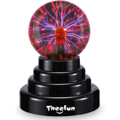 Afbeelding van Theefun Magische plasmabol, mini lamp, draagbare bal, elektrostatische aanraakgevoelige flitsbol, knipperend pedagogisch speelgoed, fysisch, flitslicht, plasmalamp, spfefeffecten