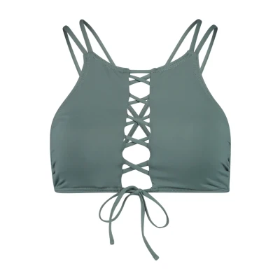 Afbeelding van Bench Bustier Bikinitop, Dames, Maat: 34, Oliv solid