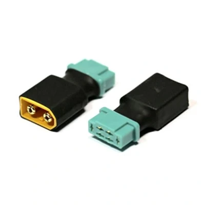 Afbeelding van VUNIVERSUM 1 x stuk premium adapter MPX 6P 6 pins stekker vrouwelijke bus naar XT60 mannelijke gouden ompolingsbestendig voor Lipo accu adapterkabel modelbouw