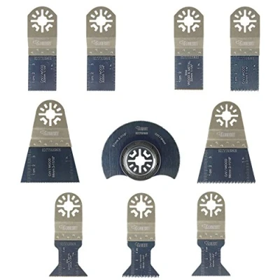 Afbeelding van 10 x SabreCut PRK10D Mix Blades Compatibel met Bosch Fein (Non StarLock) Makita Milwaukee AEG Batavia Einhell Ergotools Hitachi Parkside Ryobi Worx Workzone Multitool Multi Tool Accessoires