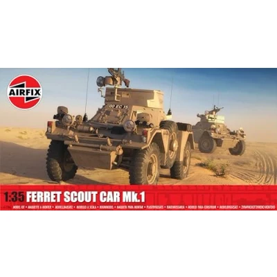 Afbeelding van Airfix 1/35 Ferret Scout car Mk.1 Plastic Modelbouw Schaal: 1:35