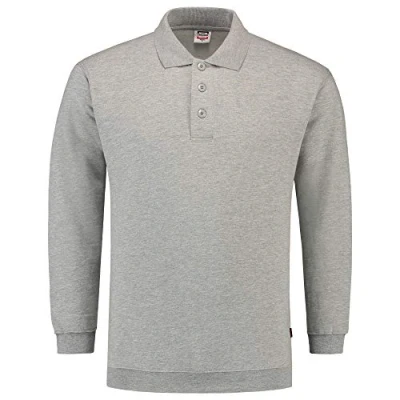 Afbeelding van Tricorp Polosweater Boord Casual Grijs Maat L