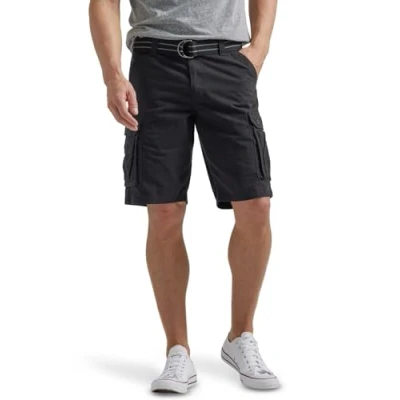 Afbeelding van Lee Wyoming New Belted Cargo Short Herenbroek, Zwart, 32