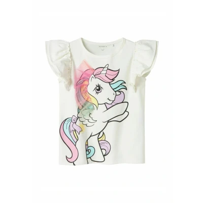 Afbeelding van NAME IT Meisjes Nmfmika MLP SS Top Cplg, cloud dancer, 92
