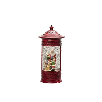 Afbeelding van Kerstlantaarn brievenbus met kerstman Konstsmide 26.5 cm (LED, Batterijen, USB, Timer)