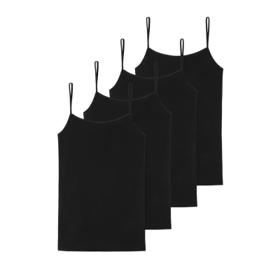Afbeelding van Schiesser 4PACK Hemd, Dames, Maat: 36, Schwarz