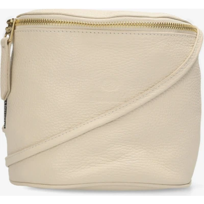 Afbeelding van Fred de la Bretoniere leren crossbody tas Marianneke beige