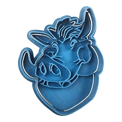 Afbeelding van Cuticuter Pumba uitsteekvorm King der Leeuwen, blauw