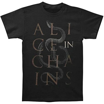 Afbeelding van Alice In Chains Snakes Heren T shirt L Zwart