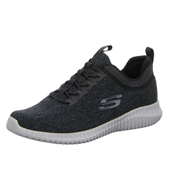 Afbeelding van Skechers Elite Flex Hartnell lage schoenen voor heren, Zwart Grijs Mesh Trim, 48.5 EU