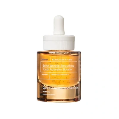 Afbeelding van KORRES Black Pine Primus 6 voudige hyaluronbooster voor rimpelgladmaking, anti aging serum jeugdig uitziende huid, siliconen en parabenvrij, veganistisch, 30 ml