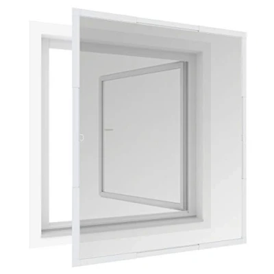 Afbeelding van Windhager Flexi Fit telescopisch insectenhorraam, raam, raam zonder zagen, zelfmontageset 100 x 120 cm, wit, 04303