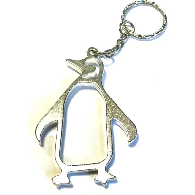 Afbeelding van Sleutelhanger Pinguin Pinguïn Zilver Flesopener van metaal