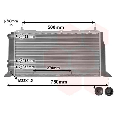 Afbeelding van Van Wezel Radiateur 03002026
