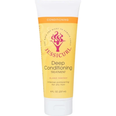 Afbeelding van Deep Conditioning Treatment Island Fantasy Krullend Kroes Haar 237ml