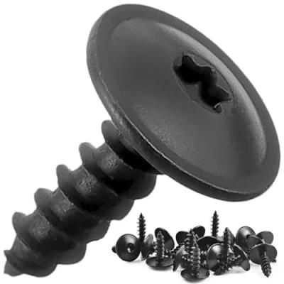 Afbeelding van Twowinds TX25 zelftappende schroeven, M5 x 16 mm, voor spatbord, wielkast, bumper, rooster N90775001 N91160401, zwart, 20 stuks