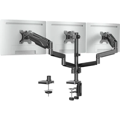 Afbeelding van EV006 monitorbeugel voor 13 27 inch schermen tot 8 kg met VESA 75/100, gasveer 3 monitorhouder, kantelbare, draaibare, in hoogte verstelbare monitorarm
