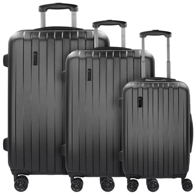 Afbeelding van bugatti 3SET Kofferset, Maat: One Size, Black
