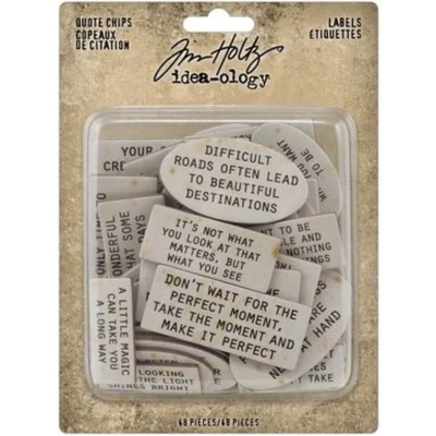 Afbeelding van Idea ology Tim Holtz Quote Chips Labels (TH94320)